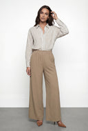 Jane Striped Poplin Button Front Shirt
