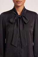 Satin Tie Neck Top