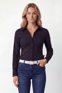 Drawstring Side Long Sleeve Shirt