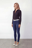 Drawstring Side Long Sleeve Shirt