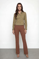 Drawstring Side Long Sleeve Shirt