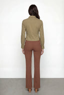 Drawstring Side Long Sleeve Shirt