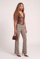 Vegan Leather Studded Halter Top