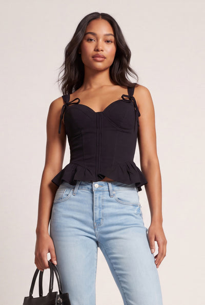 Jayla Peplum Bustier Top