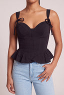 Jayla Peplum Bustier Top