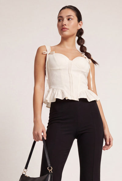 Jayla Peplum Bustier Top