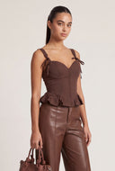 Jayla Peplum Bustier Top
