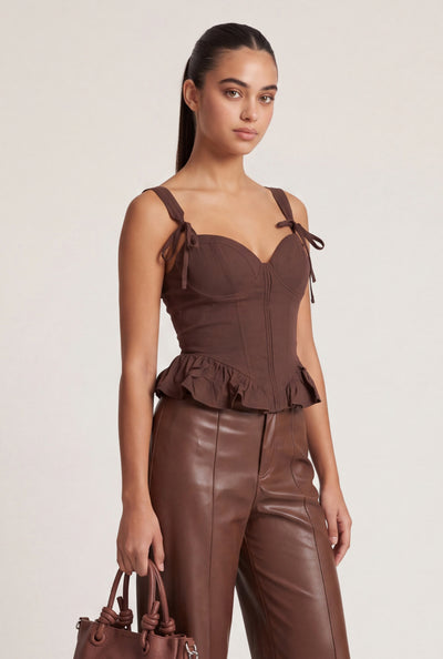 Jayla Peplum Bustier Top