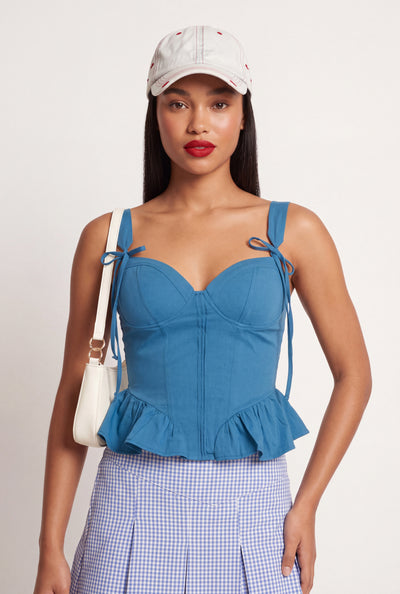 Jayla Peplum Bustier Top