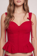 Jayla Peplum Bustier Top