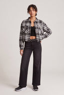 Malka Plaid Crop Shirt