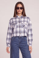 Malka Plaid Crop Shirt