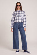 Malka Plaid Crop Shirt