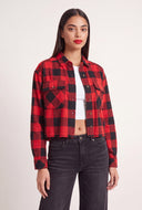 Malka Plaid Crop Shirt