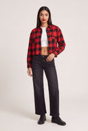 Malka Plaid Crop Shirt