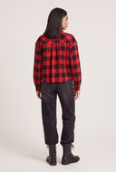 Malka Plaid Crop Shirt