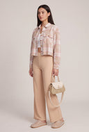 Malka Plaid Crop Shirt