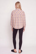 Graphic Patch Plaid Shirt