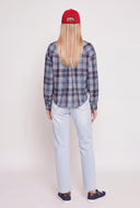 Graphic Patch Plaid Shirt