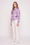 Graphic Patch Plaid Shirt