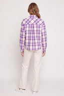 Graphic Patch Plaid Shirt
