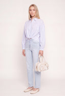 Striped Drawstring Shirt