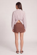 Striped Drawstring Shirt