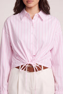 Striped Drawstring Shirt
