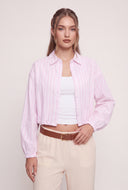 Striped Crop Bubble Shirt
