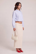 Striped Crop Bubble Shirt