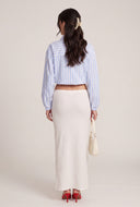 Striped Crop Bubble Shirt