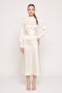 Satin Tie Waist Top