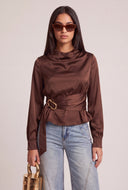 Satin Tie Waist Top
