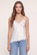 Lace Trim Satin Cami
