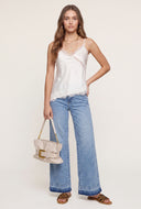 Lace Trim Satin Cami