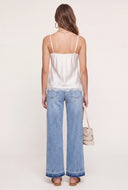 Lace Trim Satin Cami