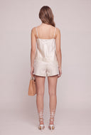 Lace Trim Satin Cami