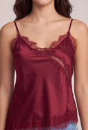 Lace Trim Satin Cami