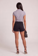 Striped Cap Sleeve Shirt