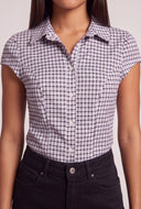 Striped Cap Sleeve Shirt