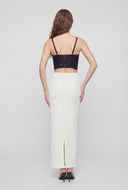 Lace Detail Cropped Bustier Top