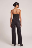 Lurex Crop Corset
