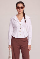 Long Sleeve Peplum Shirt
