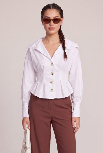 Long Sleeve Peplum Shirt