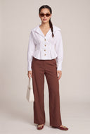 Long Sleeve Peplum Shirt
