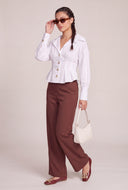 Long Sleeve Peplum Shirt
