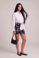 Tie Front Crop Shirt