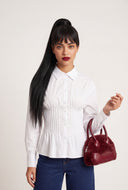 Poplin Pleated Shirt
