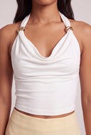 Andi Cowl Neck Halter Top