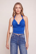 Andi Cowl Neck Halter Top